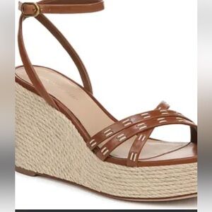 Veronica Beard Philene Espadrille Wedge Sandals Size 8.5